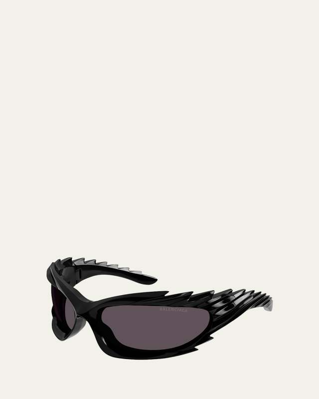 Wrap Injection Plastic Cat-Eye Sunglasses